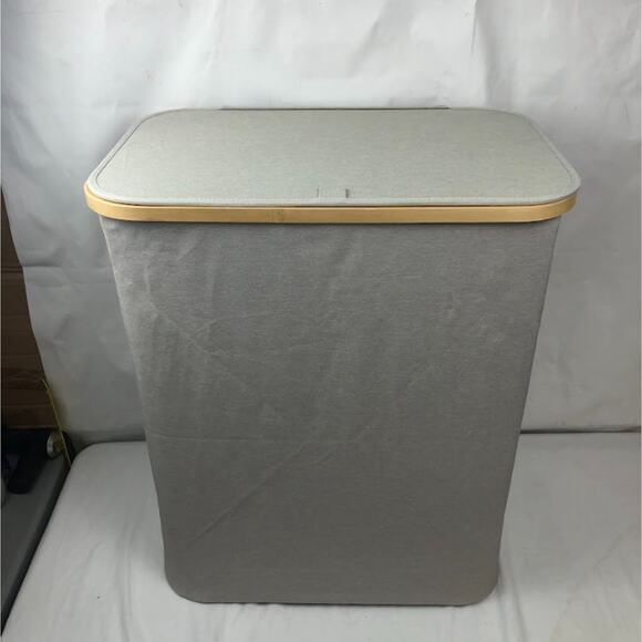 Laundry Hamper 150L with 2 Removable Inner Bags for Clothes Toys Towels, Grey - Picture 3 of 16